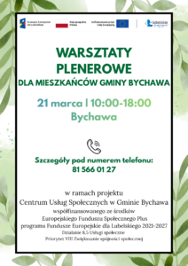 WARSZTATY DLA MIESZKAŃCÓW GMINY BYCHAWA W RAMACH PROJEKTU CUS