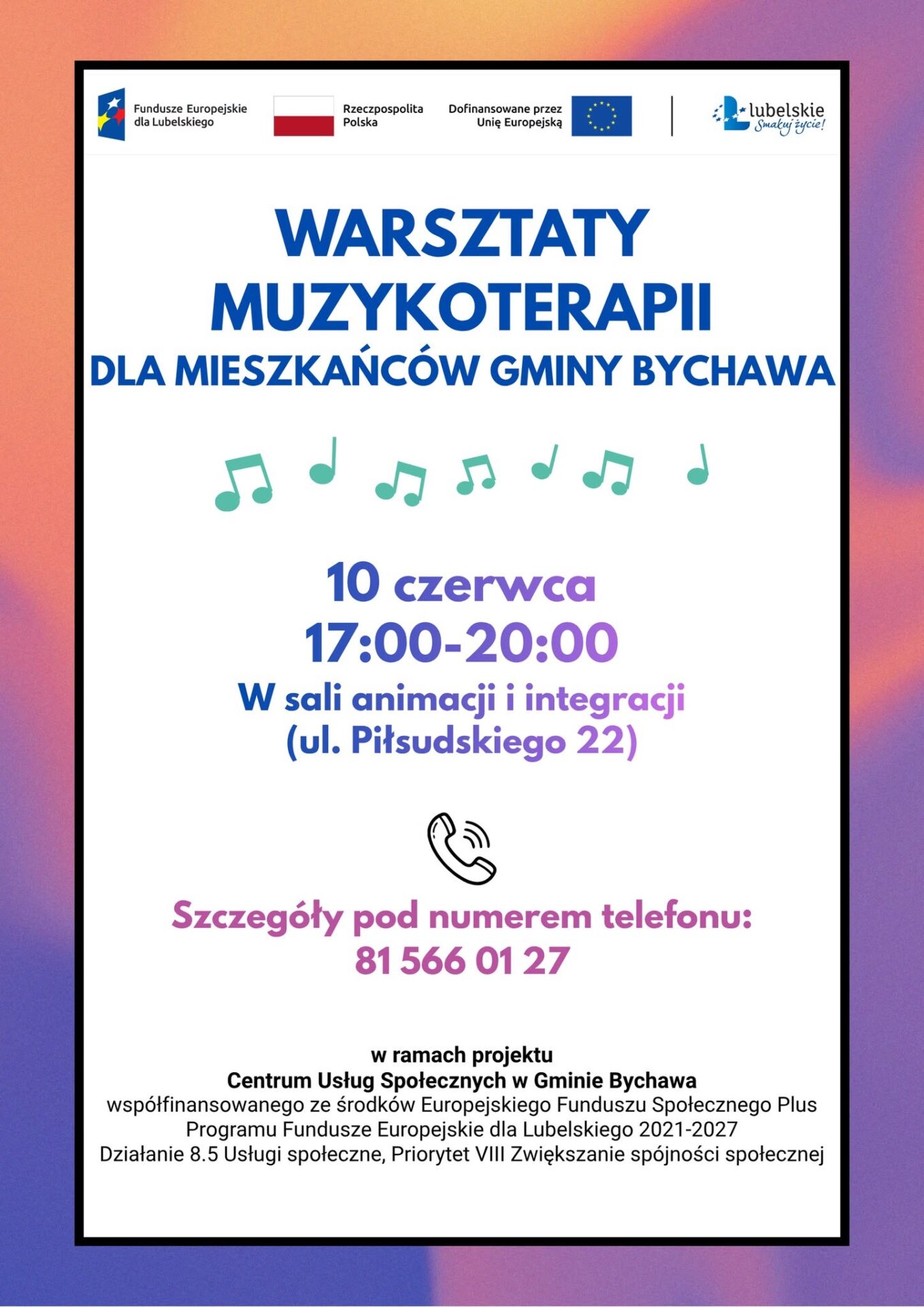 warsztaty muzykoterapia 10 czerwiec
